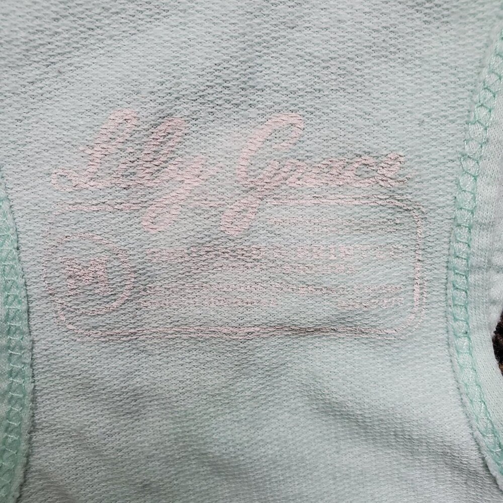 Lily Grace Women's Bee Calm Bee Grateful Tank Top Mint Green Size Medium - Picture 8 of 11